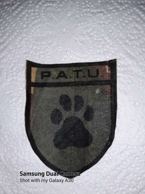 PATU badge on original Rhodesian camo